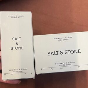 NIB Salt & Stone Bergamot & Hinoki Set ORG $75